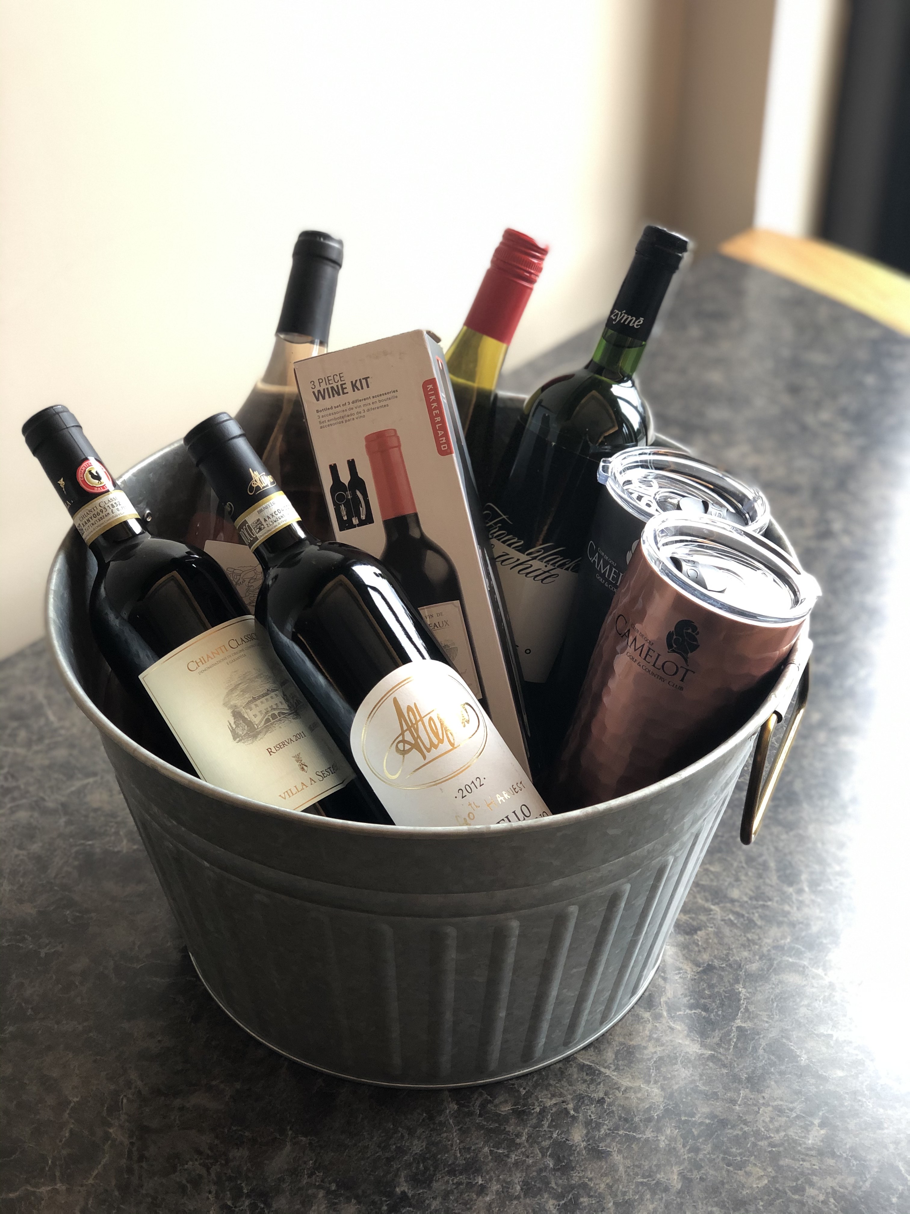 Wine in a bucket